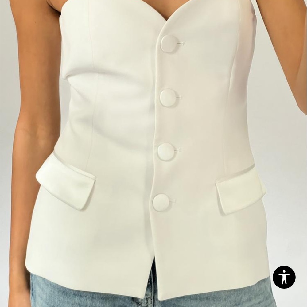 Zara tuxedo top